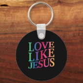 Toddler Love Like Jesus Christian God Son Sister G Sleutelhanger (Voorkant)