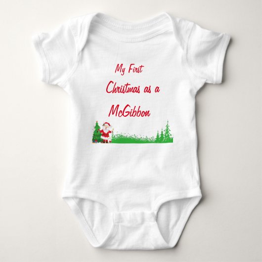 Toddler Mijn eerste kerstpak Romper (Voorkant)