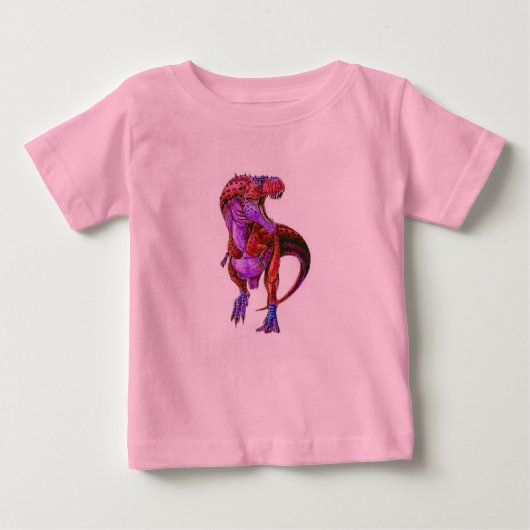 TODDLER MODE-CUTE DINOSAUR PINK HOODIE-FOR HAAR (Voorkant)