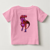 TODDLER MODE-CUTE DINOSAUR PINK HOODIE-FOR HAAR (Achterkant)