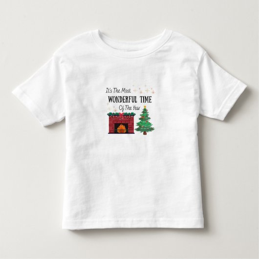 Toddler Most Wonderful Time of Year Shirt (Voorkant)