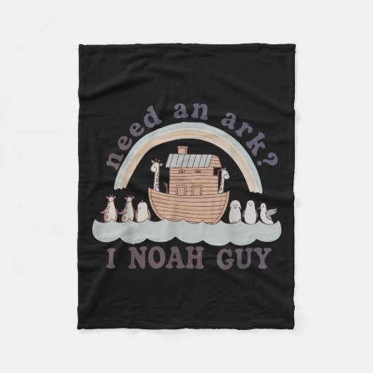 Toddler Need An Ark I A Noah Guy Funny Christian K Fleece Deken (Voorkant)