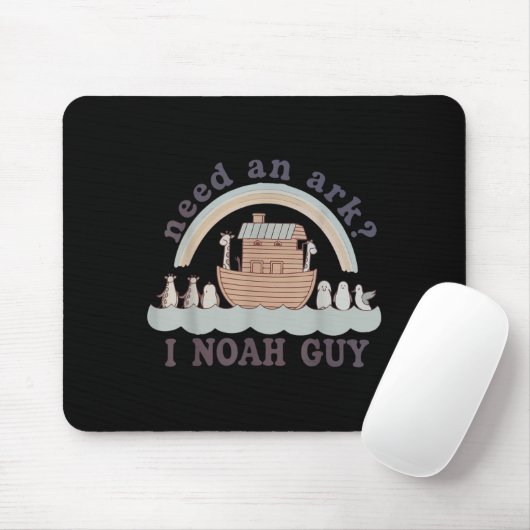 Toddler Need An Ark I A Noah Guy Funny Christian K Muismat (Met muis)
