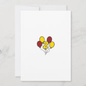 Toddler on the Bus Turns Two Kid's 2nd Birthday Kaart (Achterkant)