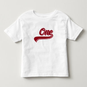 Toddler ONE Year Baseball T-Shirt