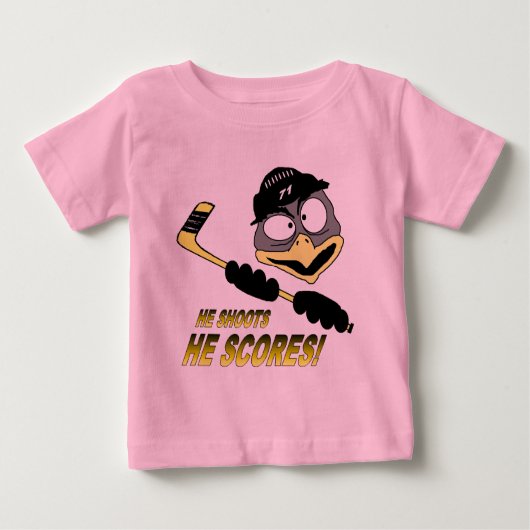 Toddler Penguin Hockey T-Shirt (Voorkant)