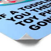 Toddler Phone Funny Poster Sign. (Hoek)