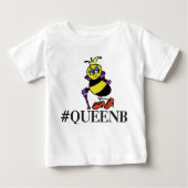Toddler Queen bije hashtag shirt (Voorkant)