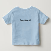Toddler schattig. kinder shirts (Achterkant)