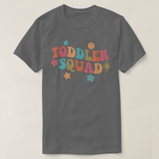 Toddler Squad Daycare Teacher Educator Early Child T-shirt (Design voorkant)
