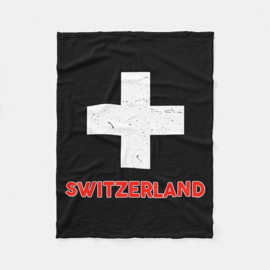 Toddler Swiss-shirt Switzerland Flag Baby Kids Boy Fleece Deken (Voorkant)