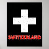 Toddler Swiss-shirt Switzerland Flag Baby Kids Boy Poster (Voorkant)