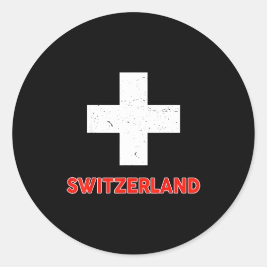 Toddler Swiss-shirt Switzerland Flag Baby Kids Boy Ronde Sticker (Voorkant)