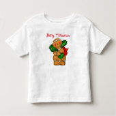 Toddler T-Shirt Holiday GingerBrood Person (Voorkant)