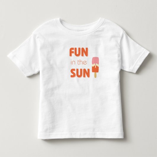 Toddler T-Shirt is leuk in de zon (Voorkant)