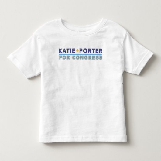 Toddler T-shirt Katie Porter voor het congres (Voorkant)