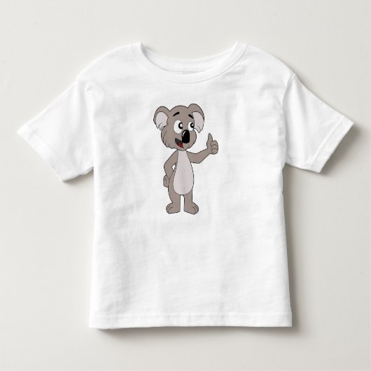 Toddler T-Shirt met cartoon van koala beer (Voorkant)