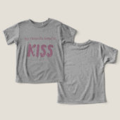 Toddler T-Shirt "Mijn favoriete band is KISS" (Ontwerp Voorkant & Achterkant)