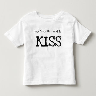 Toddler T-Shirt "Mijn favoriete band is KISS"