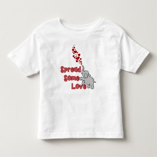 Toddler T-Shirt - Spreid wat liefde uit (Voorkant)