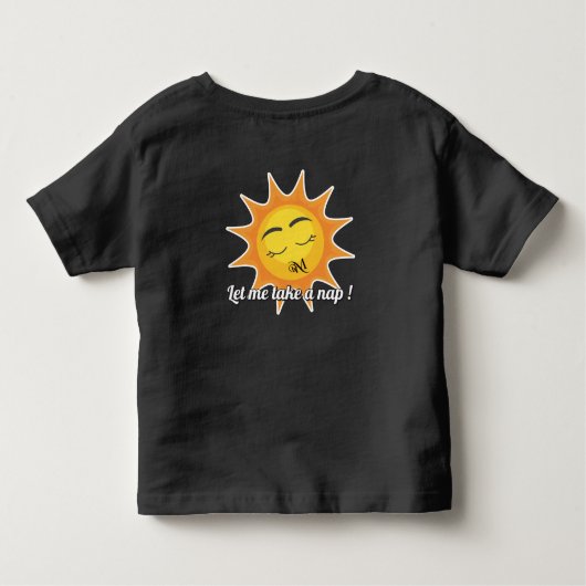Toddler T-Shirt : Take a Nap (black) (Achterkant)