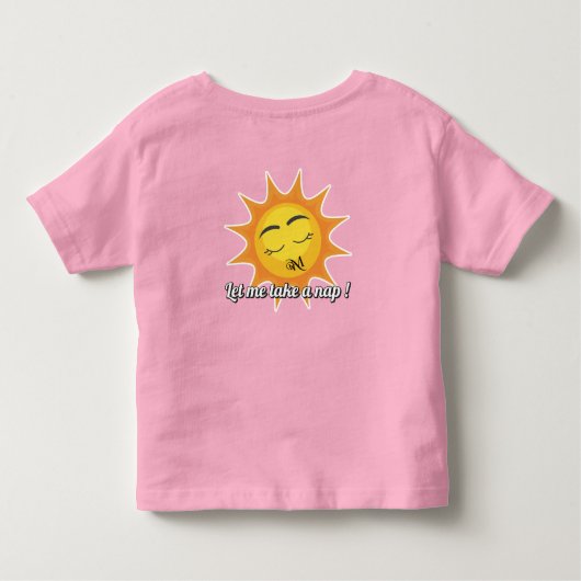 Toddler T-Shirt : Take a Nap (pink) (Achterkant)