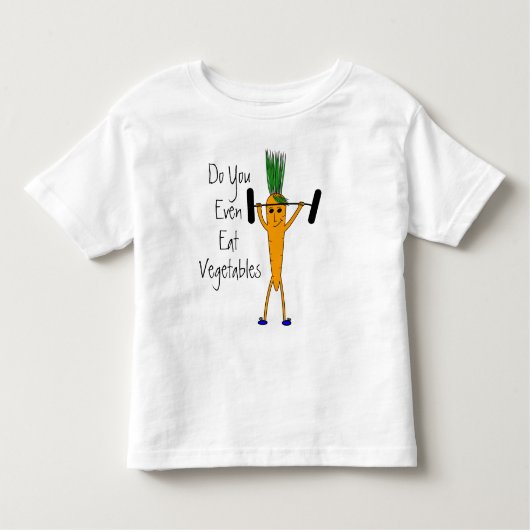 Toddler Weightlift wortelt-shirt Kinder Shirts (Voorkant)