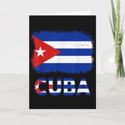 Toddler White Cuban La Cubanita Cuba Flag Hispanic Kaart (Voorkant)