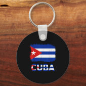 Toddler White Cuban La Cubanita Cuba Flag Hispanic Sleutelhanger (Voorkant)