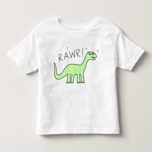 Toddlers Bronto Rawr Shirten Kinder Shirts (Voorkant)