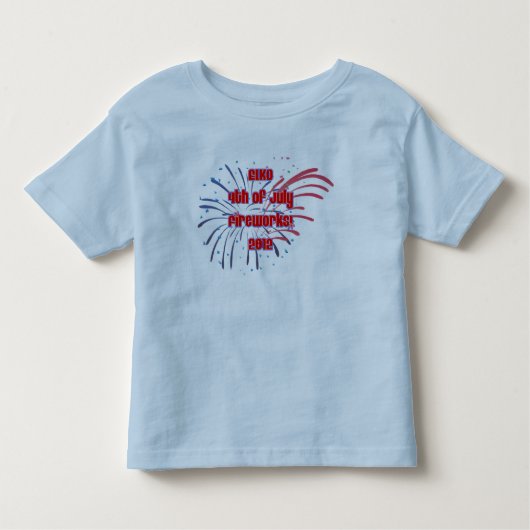 Toddler's Elko Fireworks overal Kinder Shirts (Voorkant)