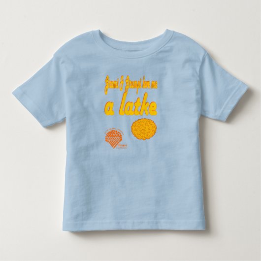 Toddlers' Hanukkah Shirt - "Grami & Grumpi love me (Voorkant)