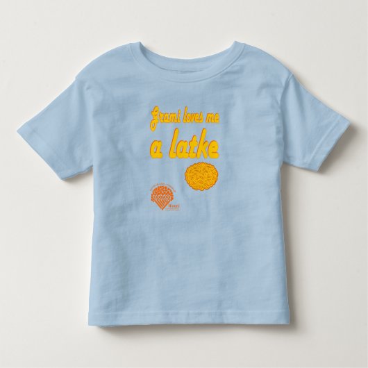 Toddlers' Hanukkah Shirt - "Grami loves me..." (Voorkant)