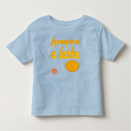 Toddlers' Hanukkah Shirt - "Mommy loves me a latke