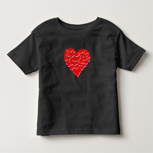 Toddlers Shirt-Valentijn Heart Kinder Shirts (Voorkant)