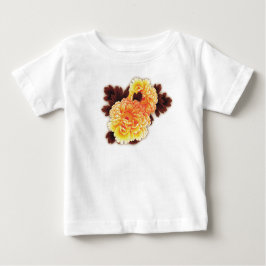 TODDLERS T-SHIRT MET FLOWERS CUSTOELNAAM