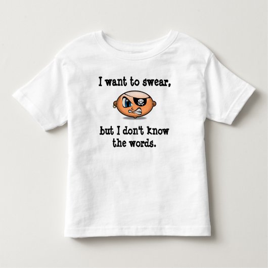 Toddlers willen zweren kinder shirts (Voorkant)