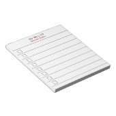 TODO-LIJST Minimalistische moderne gelijnde select Notitieblok (Schuin)