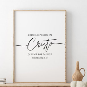 Todo Lo Puedo En Cristo, Filippijnen 4:13 Poster