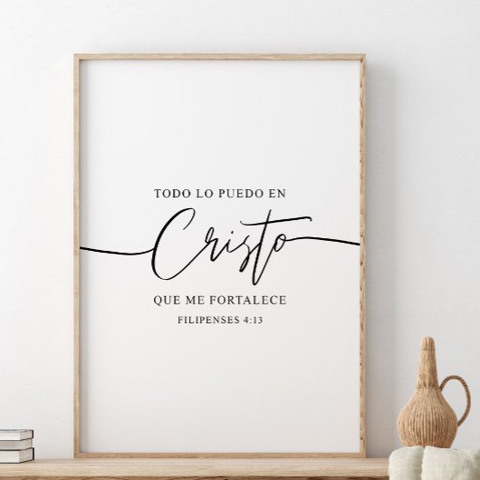 Todo Lo Puedo En Cristo, Filippijnen 4:13 Poster