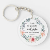 Todo lo puedo en cristo, Llavero acrílico Sleutelhanger (Voorkant)
