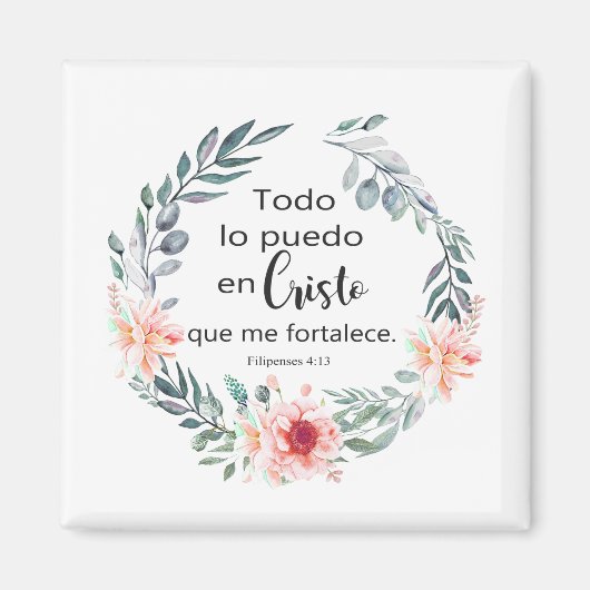 TODO LO PUEDO EN CRISTO QUE ME FORTALECE MAGNEET (Voorkant)