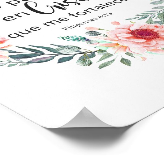 TODO LO PUEDO EN CRISTO QUE ME FORTALECE POSTER (Hoek)