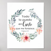 TODO LO PUEDO EN CRISTO QUE ME FORTALECE POSTER (Voorkant)