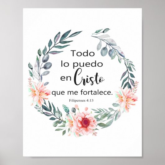 TODO LO PUEDO EN CRISTO QUE ME FORTALECE POSTER (Voorkant)