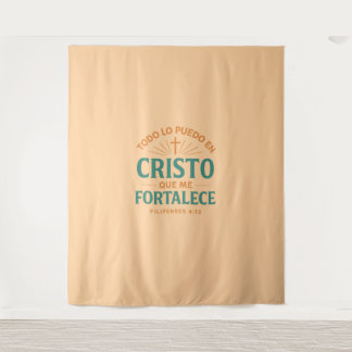 Todo lo puedo en Cristo que me fortalece  Wandkleed