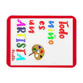 Todo Nino es un Artista Quote Magneet (Horizontaal)