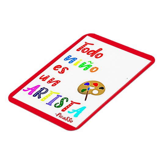 Todo Nino es un Artista Quote Magneet (Linkerzijde)