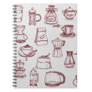 Todo para un Café y de color café Notitieboek