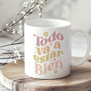 "Todo Van Estar Bien" Pastel Groovy Inspiratie Koffiemok